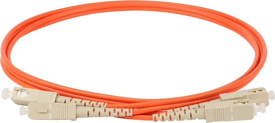 Патч-корд Lanmaster TWT-2SC-2SC/OM2-1.0 2x50/125 OM2 SC дуплекс-SC дуплекс 1м ПВХ оранжевый — фото 1