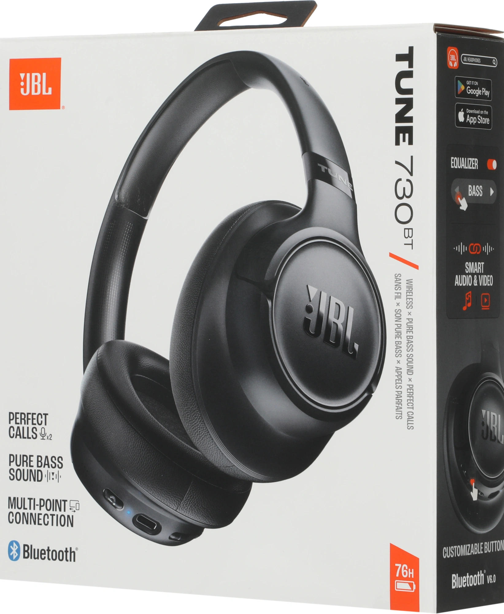 Гарнитура накладные JBL Tune 730 BT 1.2м черный беспроводные bluetooth оголовье (JBLT730BTBLK) — миниатюра 11