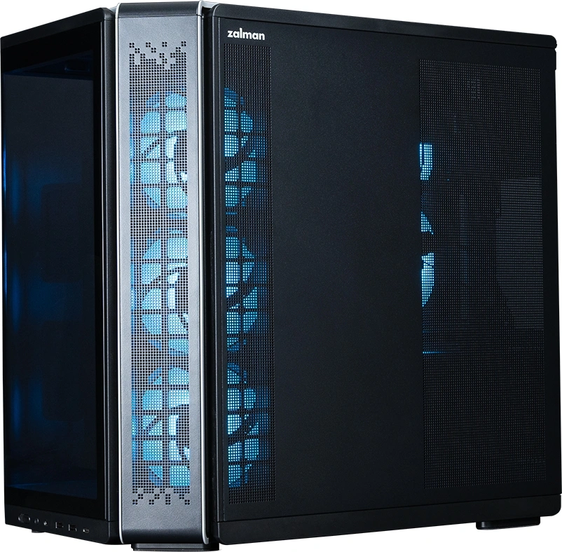 Корпус Zalman P60 черный без БП ATX 6x120mm 2x140mm 2xUSB3.0 audio bott PSU — миниатюра 8