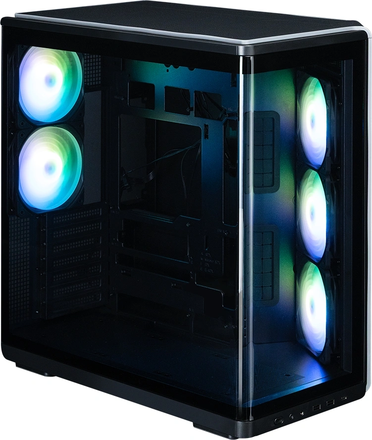 Корпус Zalman P60 черный без БП ATX 6x120mm 2x140mm 2xUSB3.0 audio bott PSU — миниатюра 9