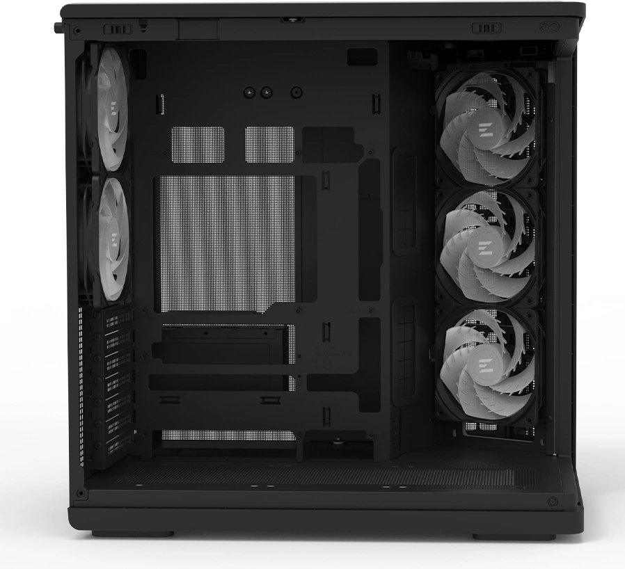Корпус Zalman P60 черный без БП ATX 6x120mm 2x140mm 2xUSB3.0 audio bott PSU — миниатюра 10
