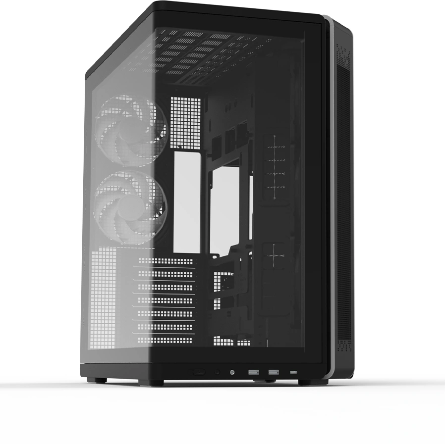 Корпус Zalman P60 черный без БП ATX 6x120mm 2x140mm 2xUSB3.0 audio bott PSU — миниатюра 11