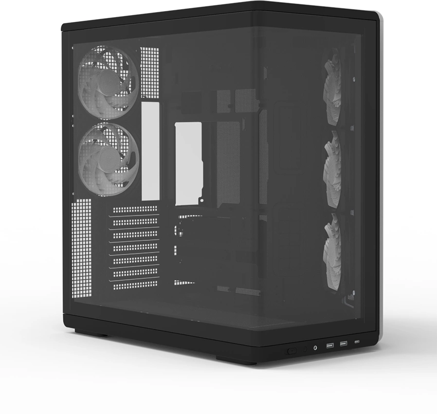 Корпус Zalman P60 черный без БП ATX 6x120mm 2x140mm 2xUSB3.0 audio bott PSU — миниатюра 12