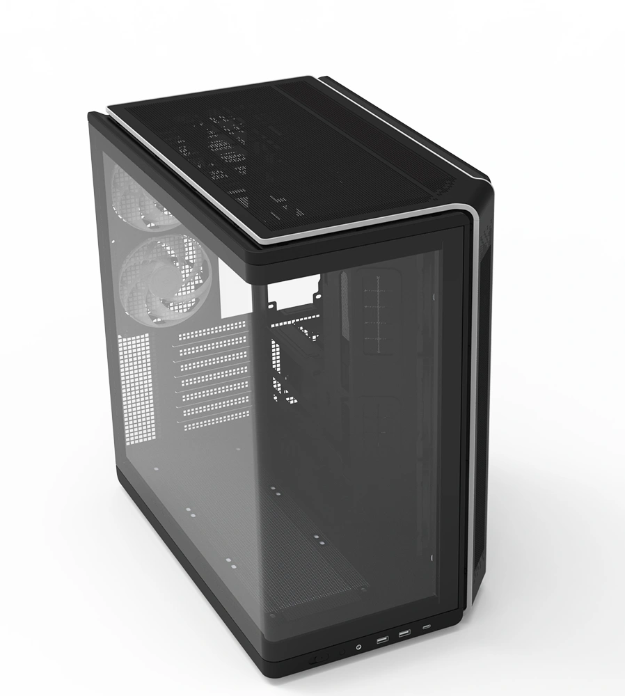 Корпус Zalman P60 черный без БП ATX 6x120mm 2x140mm 2xUSB3.0 audio bott PSU — миниатюра 15