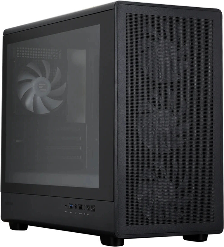 Корпус Zalman M5 черный без БП mATX 8x120mm 2x140mm 1xUSB2.0 1xUSB3.0 audio bott PSU — миниатюра 3