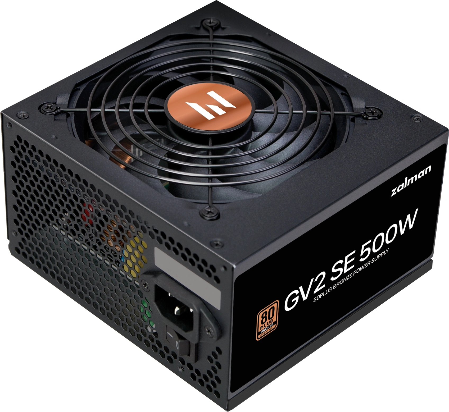 Блок питания Zalman ATX 500W ZM500-GV2SE 80+ bronze (20+4pin) 120mm fan 6xSATA RTL — фото 1