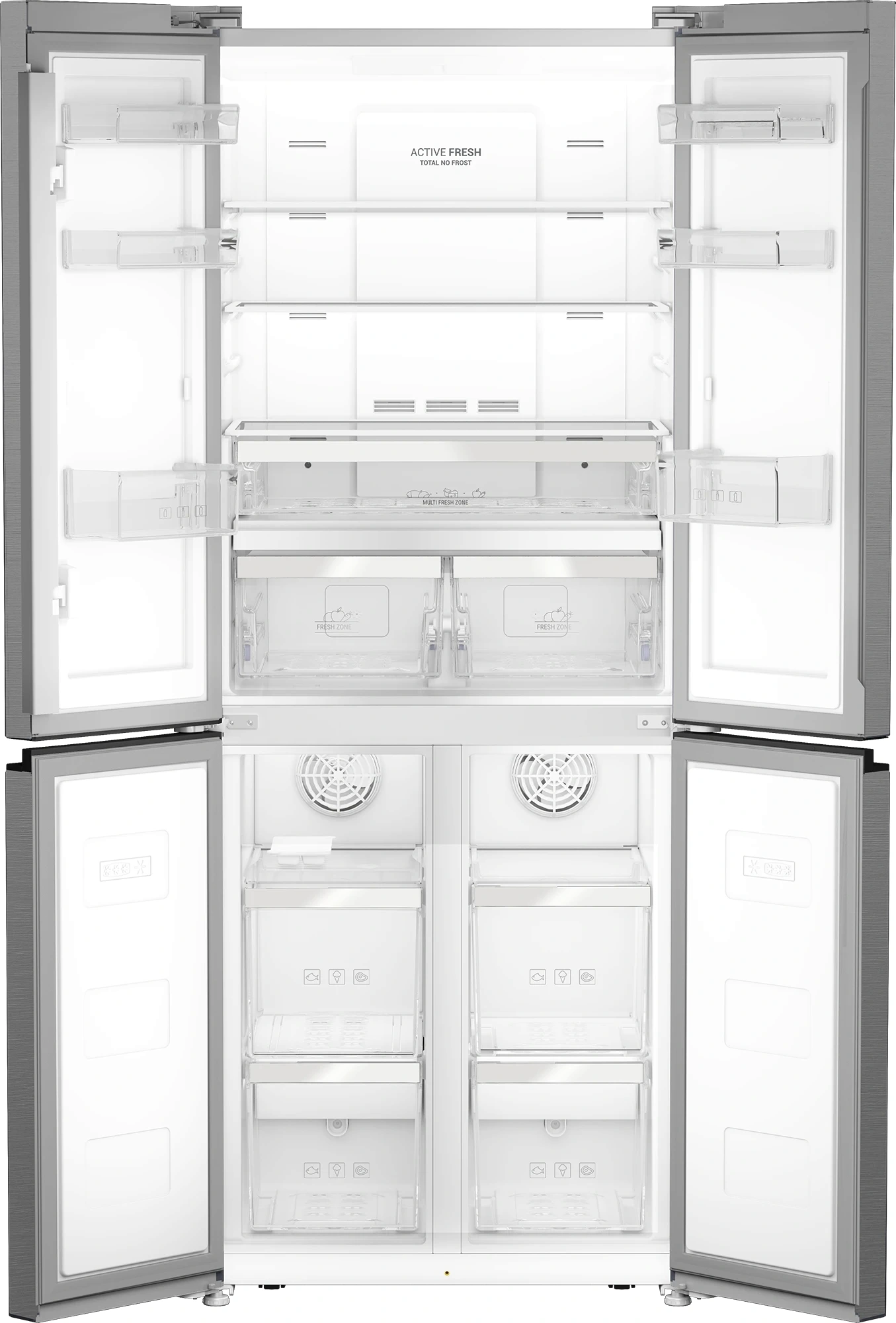 Холодильник Hotpoint HFP4 480I X 3-хкамерн. нержавеющая сталь/серебристый инвертер — миниатюра 4
