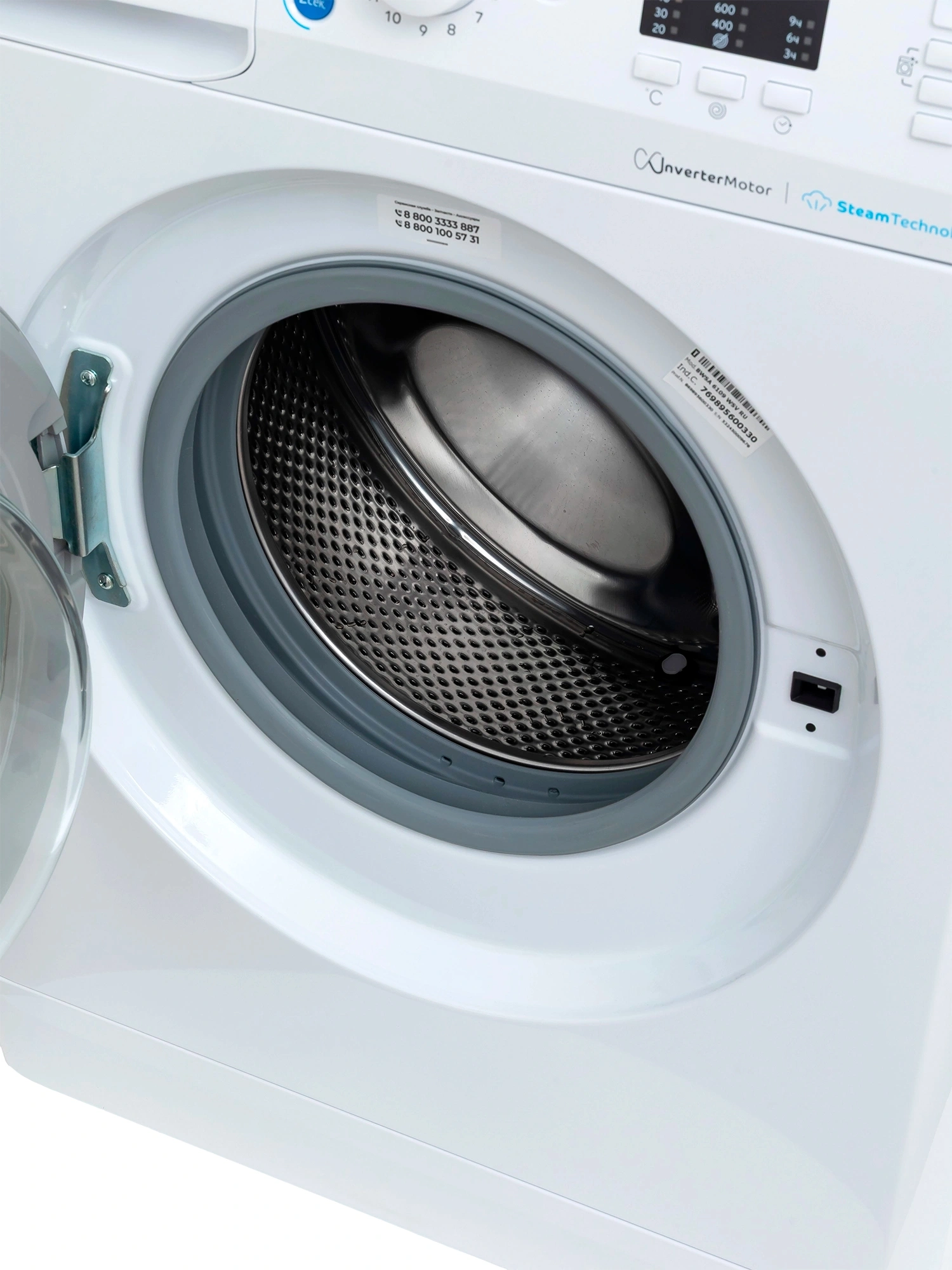 Стиральная машина Indesit Innex BWSA 6109 WSV RU класс: A загр.фронтальная макс.:6кг белый — миниатюра 4