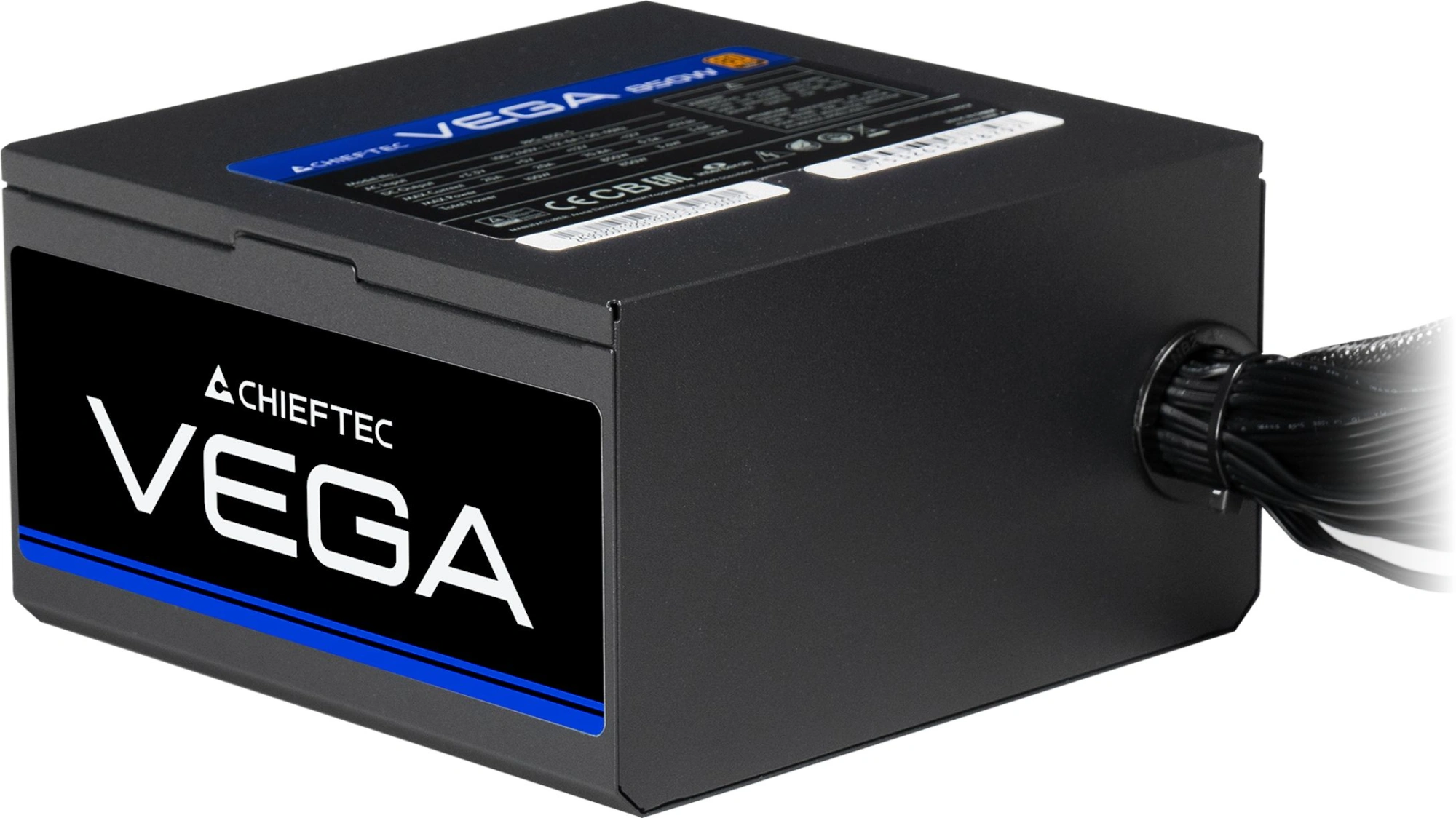 Блок питания Chieftec ATX 850W Vega PPG-850-S 80+ gold (20+4pin) APFC 135mm fan 6xSATA RTL — миниатюра 2