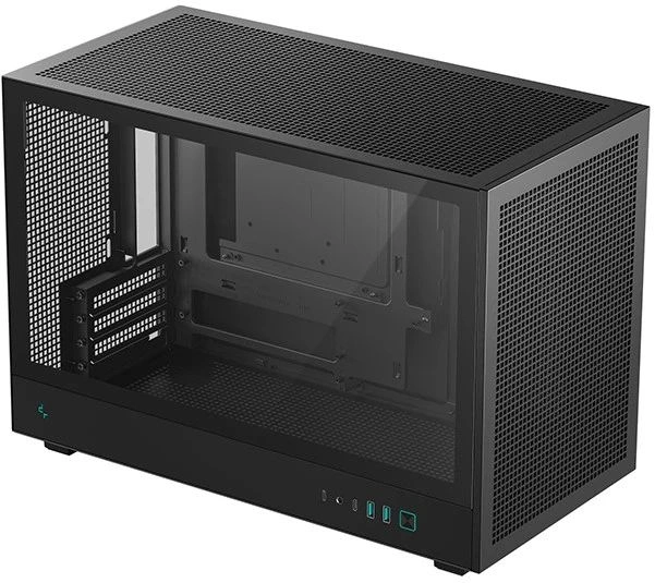 Корпус Deepcool CH260 черный без БП mATX 6x120mm 2x140mm 2xUSB3.0 bott PSU — миниатюра 2