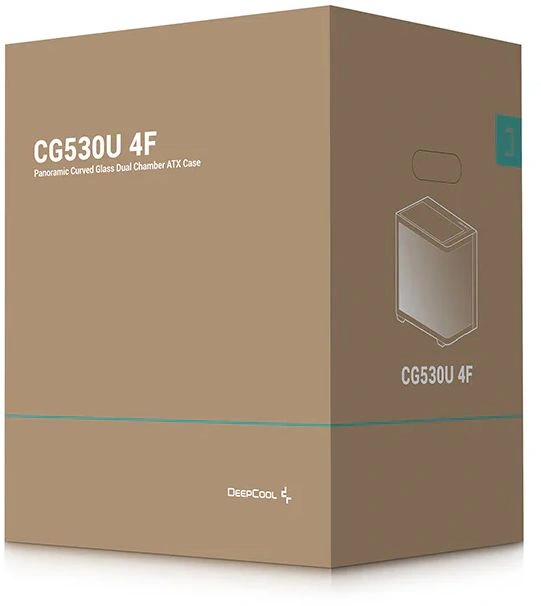 Корпус Deepcool CG530U 4F черный без БП ATX 6x120mm 4x140mm 2xUSB3.0 audio bott PSU — миниатюра 3