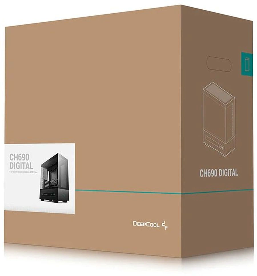 Корпус Deepcool CH690 Digital черный без БП ATX 10x120mm 10x140mm 2xUSB3.0 audio bott PSU — фото 1