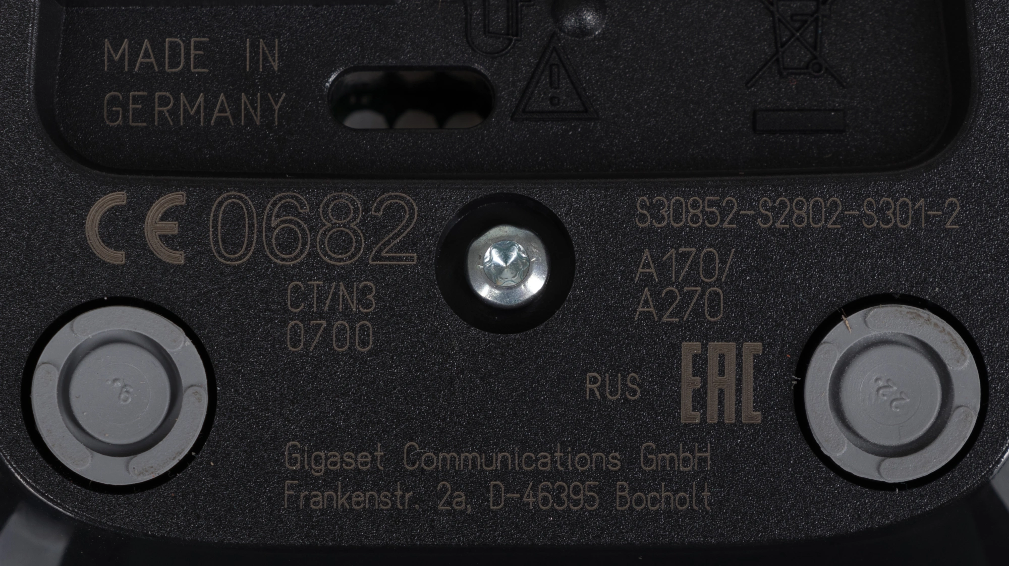 Р/Телефон Dect Gigaset A170 черный АОН — миниатюра 10