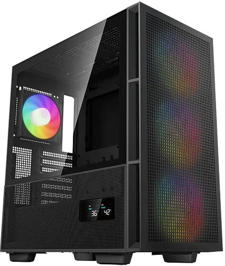 Корпус Deepcool CH560 Digital черный без БП ATX 8x120mm 3x140mm 1xUSB3.0 audio bott PSU — миниатюра 6