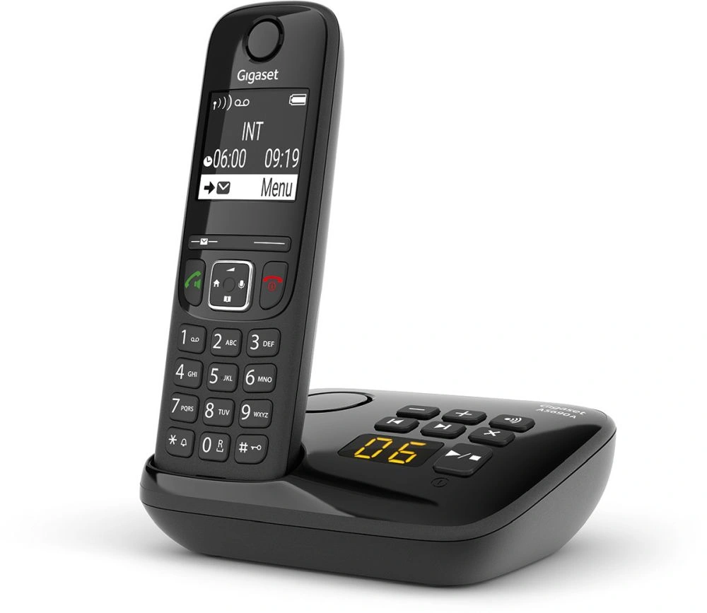 Р/Телефон Dect Gigaset AS690A черный автооветчик АОН — миниатюра 2