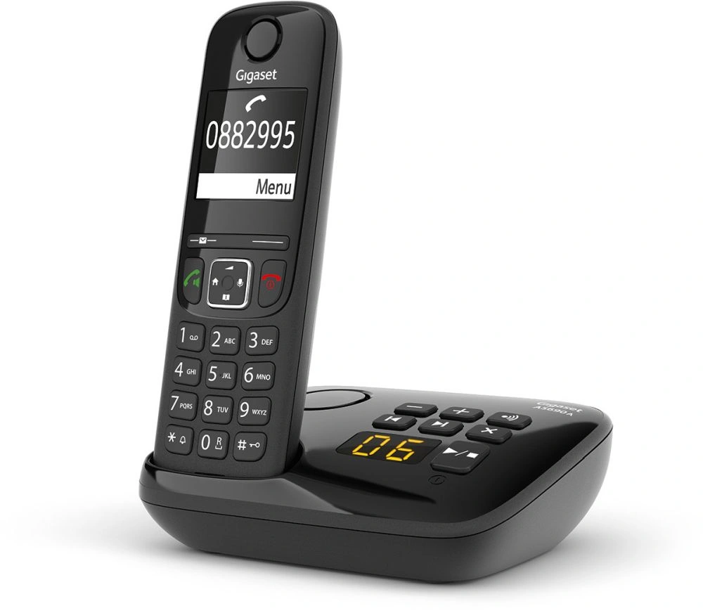 Р/Телефон Dect Gigaset AS690A черный автооветчик АОН — миниатюра 3