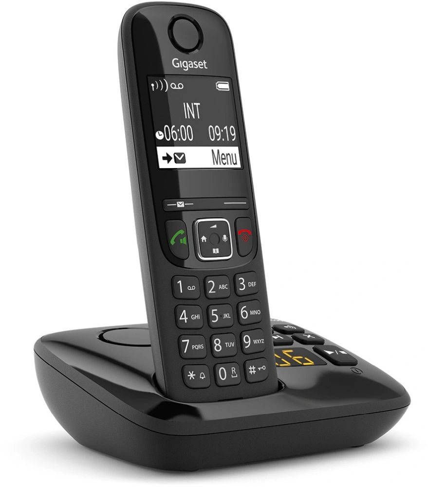 Р/Телефон Dect Gigaset AS690A черный автооветчик АОН — миниатюра 4