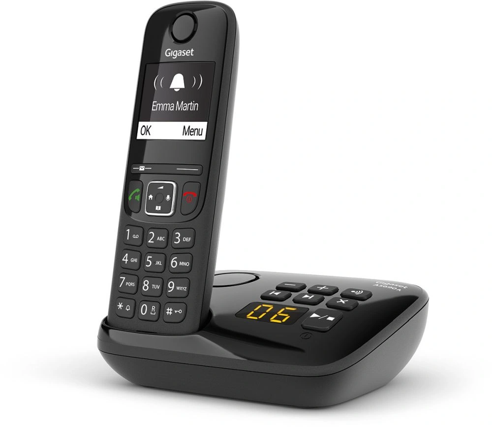 Р/Телефон Dect Gigaset AS690A черный автооветчик АОН — миниатюра 5