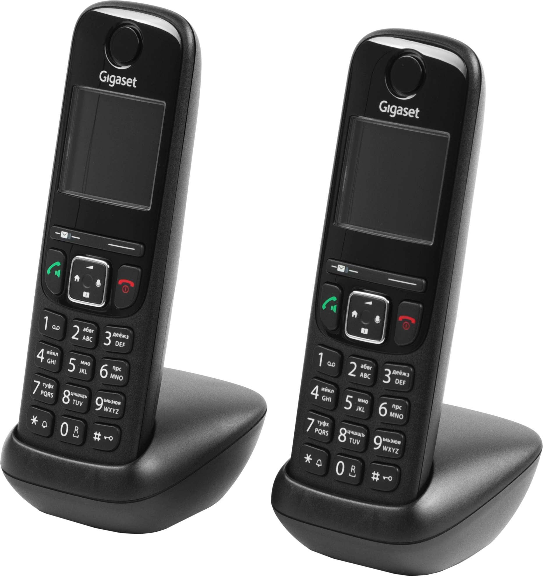 Р/Телефон Dect Gigaset AS690A Trio черный (труб. в компл.:3шт) автооветчик АОН — миниатюра 5