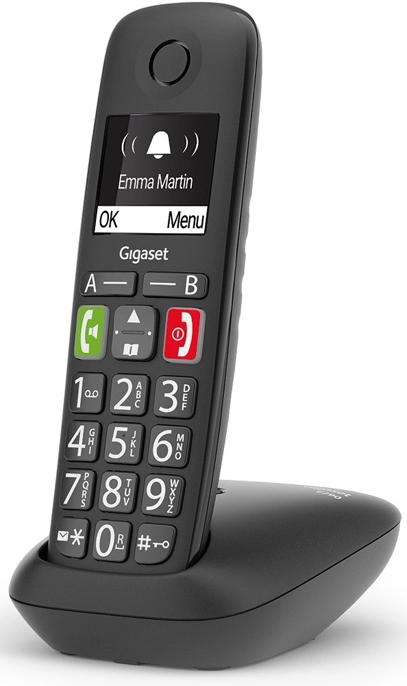 Р/Телефон Dect Gigaset E290 черный АОН