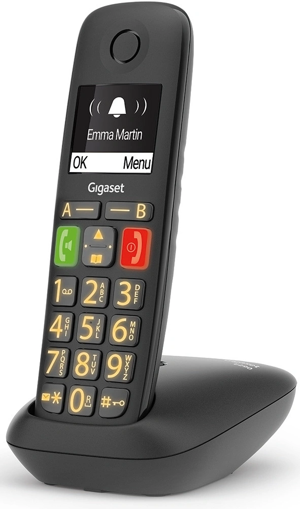 Р/Телефон Dect Gigaset E290 черный АОН — миниатюра 7