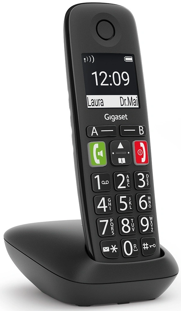Р/Телефон Dect Gigaset E290 черный АОН — миниатюра 2
