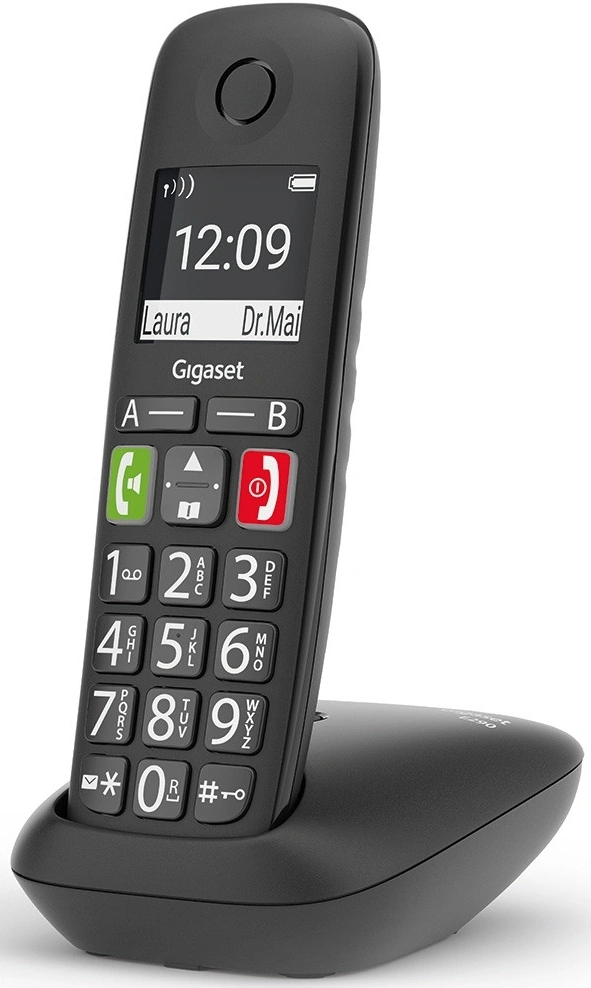 Р/Телефон Dect Gigaset E290 черный АОН — миниатюра 6