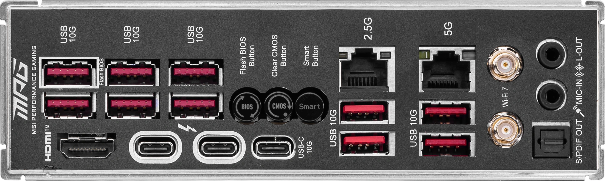 Материнская плата MSI MPG Z890 CARBON WIFI Soc-1851 Intel Z890 4xDDR5 ATX AC`97 8ch(7.1) 5Gigabit + 2.5Gigabit Ethernet RAID+HDMI — миниатюра 8