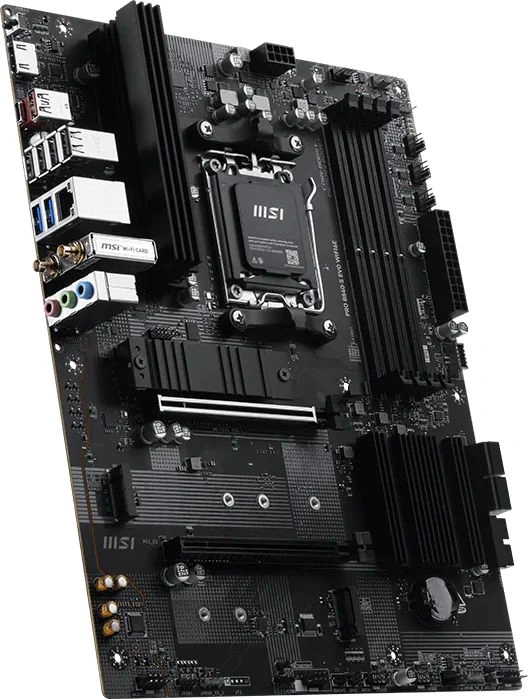 Материнская плата MSI PRO B840-S EVO WIFI6E Socket AM5 AMD B840 4xDDR5 ATX AC`97 8ch(7.1) 2.5Gg RAID+HDMI — миниатюра 4