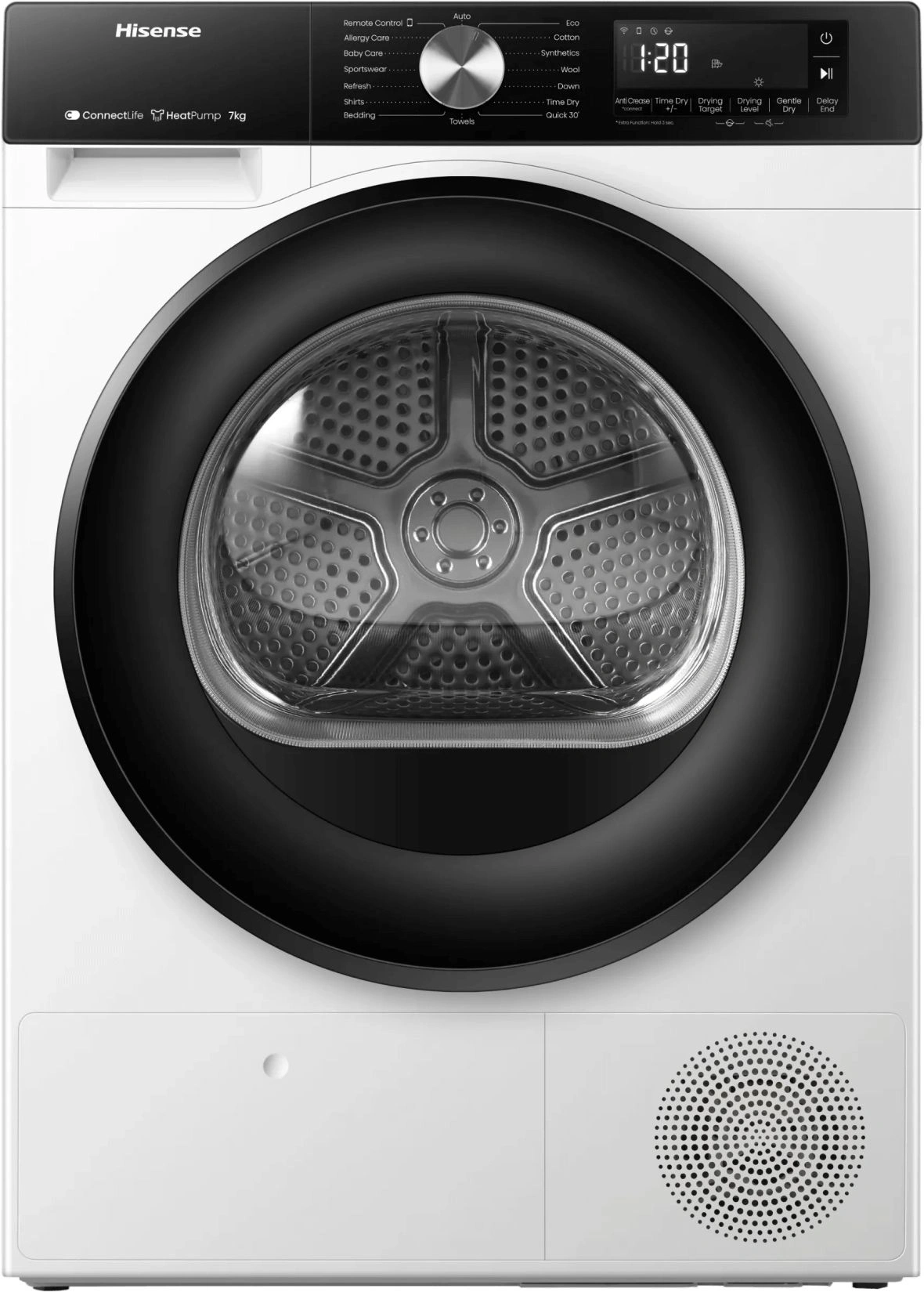 Сушильная машина Hisense DH3S702UWDE пан.англ. кл.энер.:A++ макс.загр.:7кг белый — фото 1