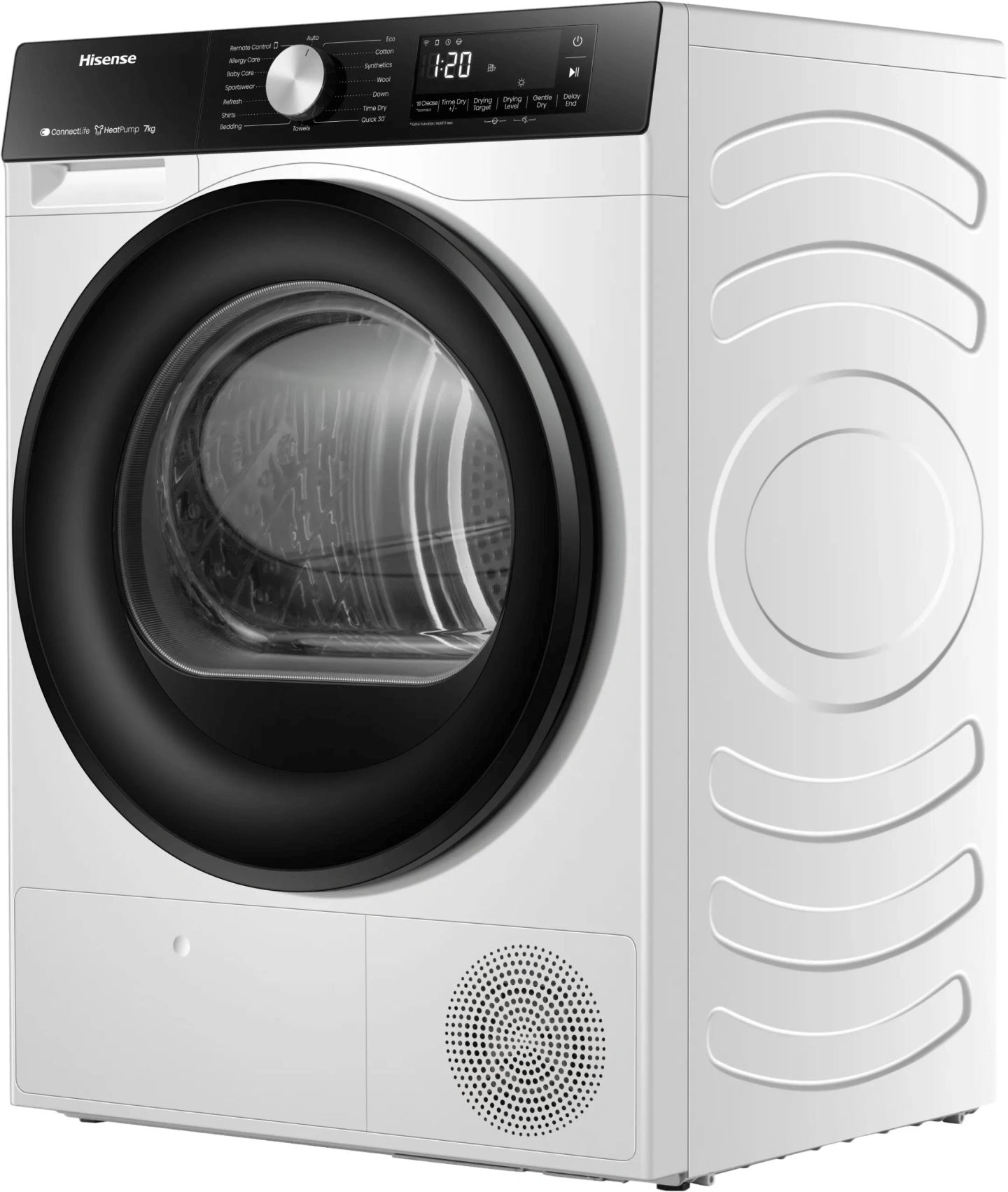 Сушильная машина Hisense DH3S702UWDE пан.англ. кл.энер.:A++ макс.загр.:7кг белый — миниатюра 3