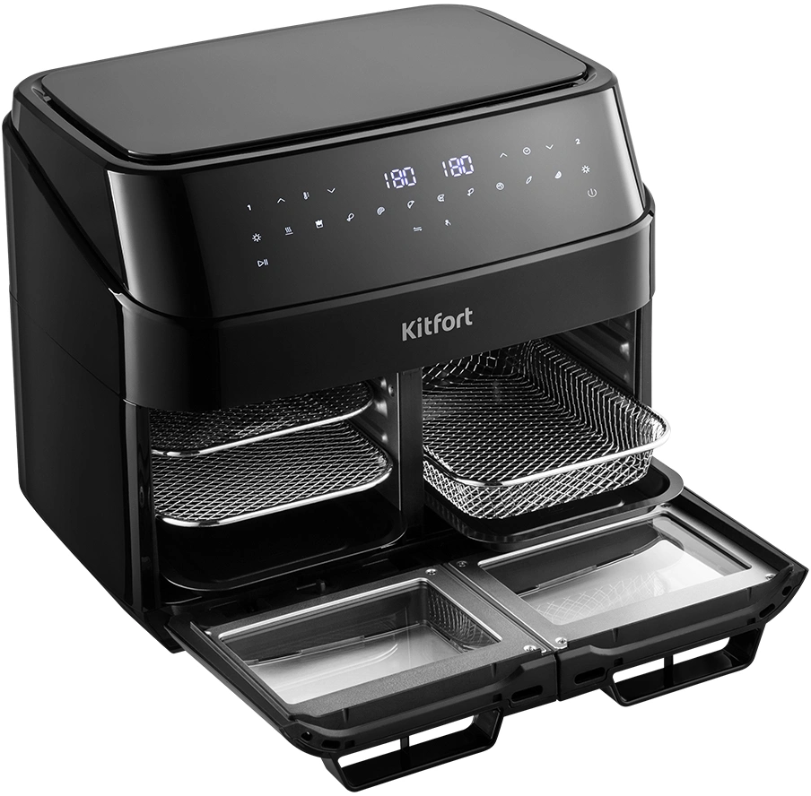 Аэрогриль Kitfort КТ-8153 12л 2600Вт черный — миниатюра 4