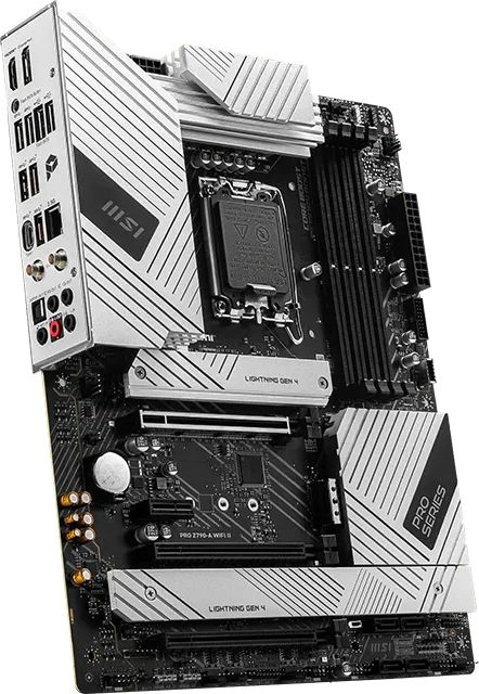 Материнская плата MSI PRO Z790-A WIFI II Soc-1700 Intel Z790 4xDDR5 ATX AC`97 8ch(7.1) 2.5Gg RAID+HDMI+DP — миниатюра 4