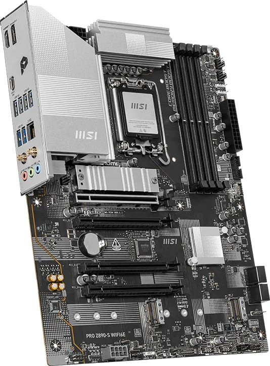 Материнская плата MSI PRO Z890-S WIFI6E Soc-1851 Intel Z890 4xDDR5 ATX AC`97 8ch(7.1) 2.5Gg RAID+HDMI+DP — миниатюра 2