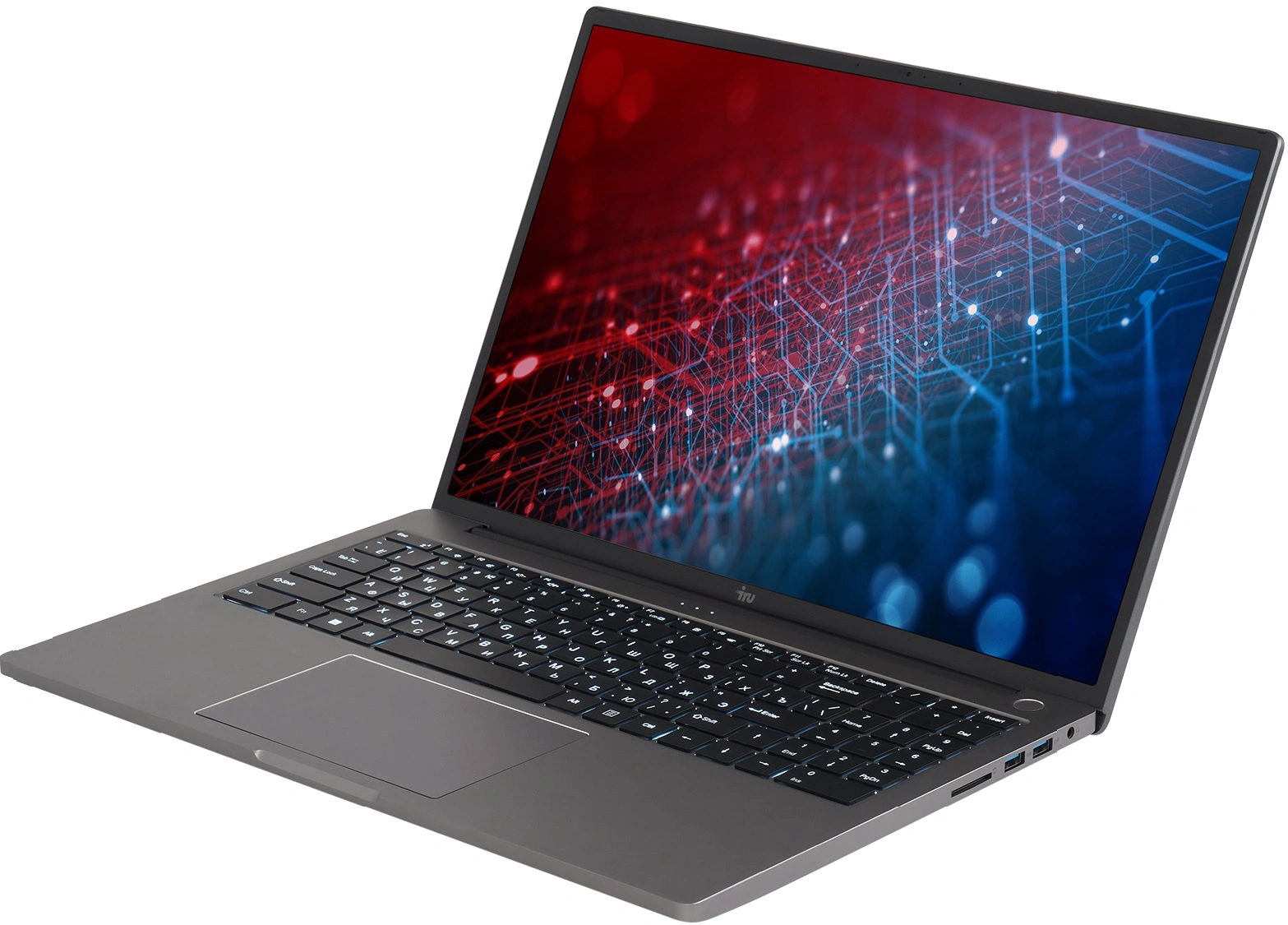 Ноутбук IRU Strato 16ALMR Core i5 12450H 16Gb SSD512Gb Intel UHD Graphics 16" IPS WQXGA (2560x1600) Windows 11 Pro silver WiFi BT Cam 5400mAh (2159330) — миниатюра 3