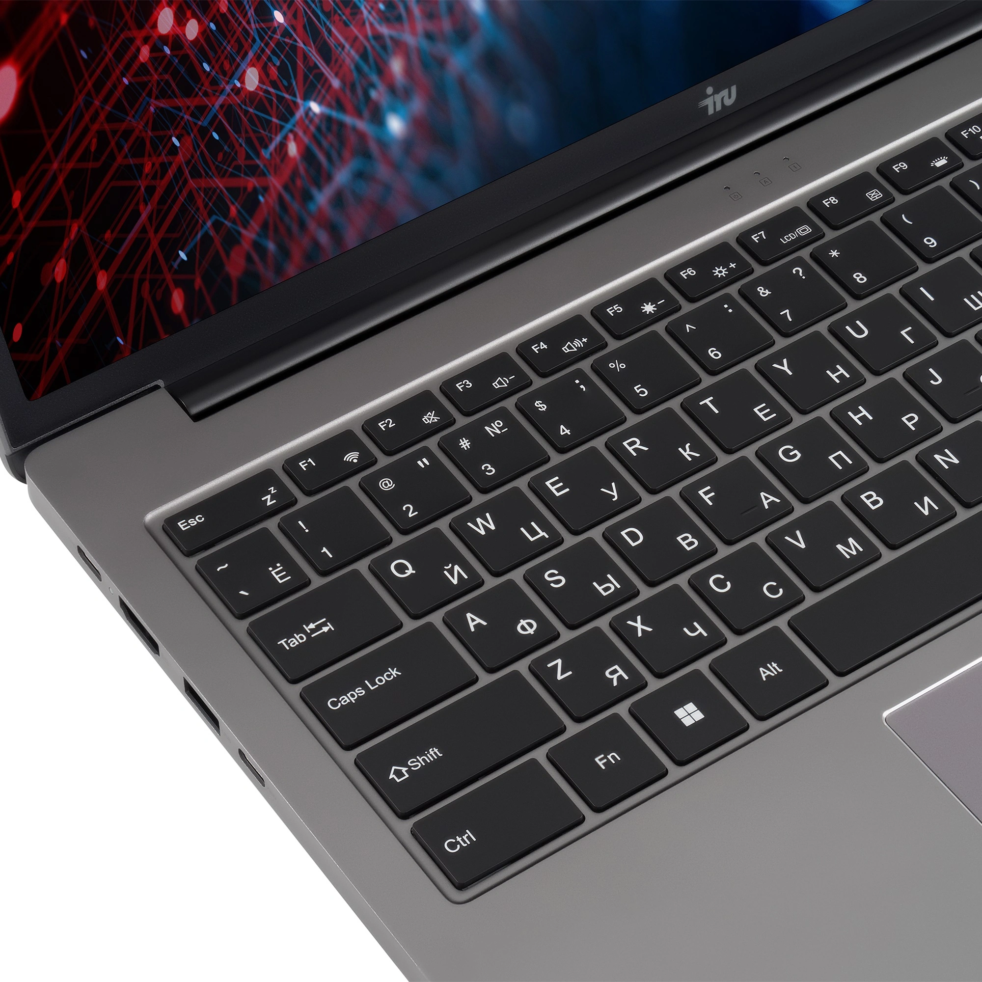 Ноутбук IRU Strato 16ALMR Core i5 12450H 16Gb SSD512Gb Intel UHD Graphics 16" IPS WQXGA (2560x1600) Windows 11 Pro silver WiFi BT Cam 5400mAh (2159330) — миниатюра 18