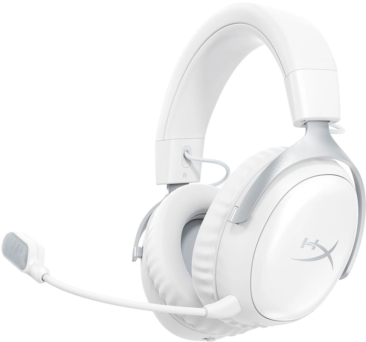 Наушники с микрофоном HyperX Cloud III S Wireless белый 0.5м мониторные BT оголовье (AX6G1AA) — миниатюра 8