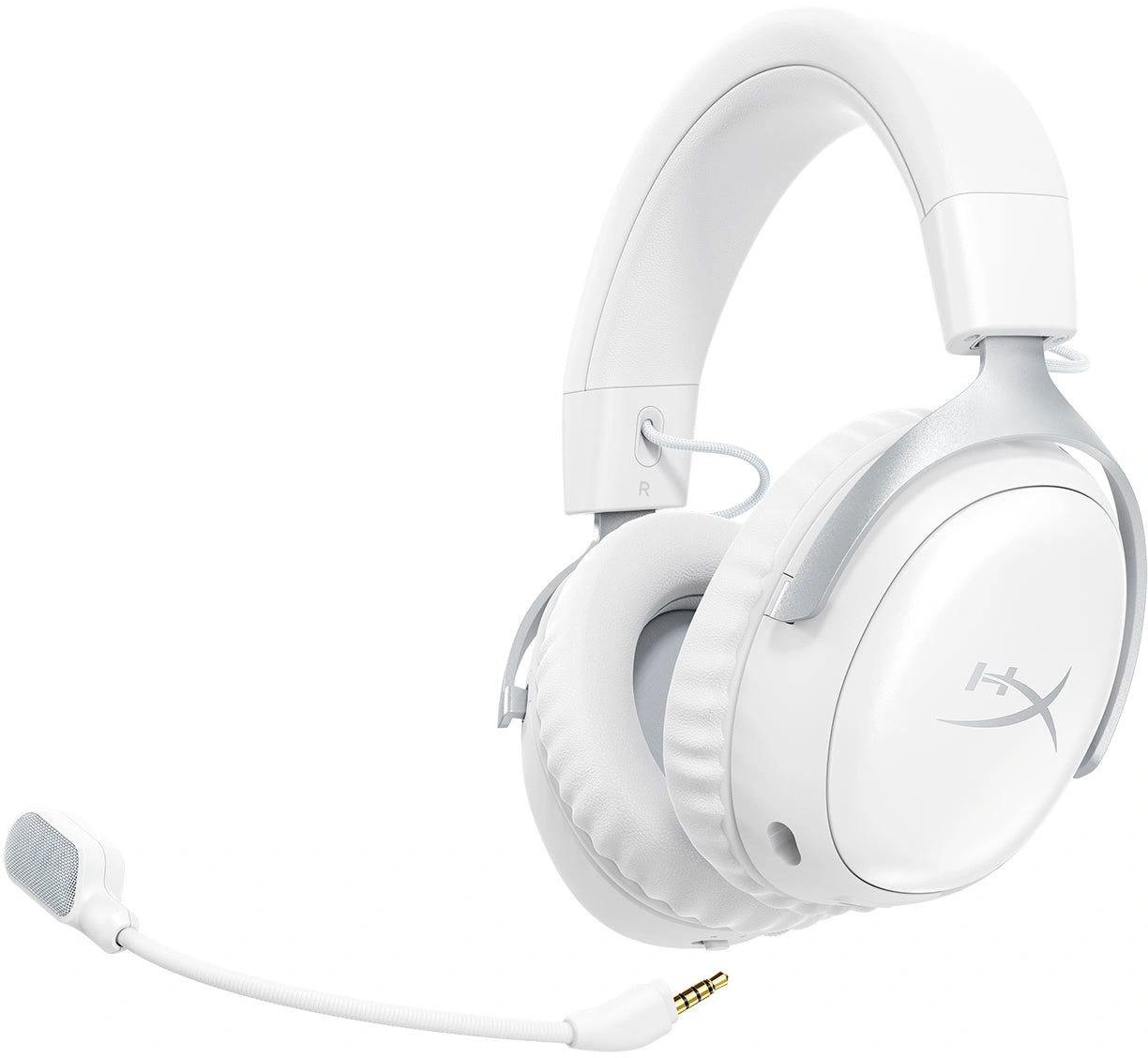 Наушники с микрофоном HyperX Cloud III S Wireless белый 0.5м мониторные BT оголовье (AX6G1AA) — миниатюра 3