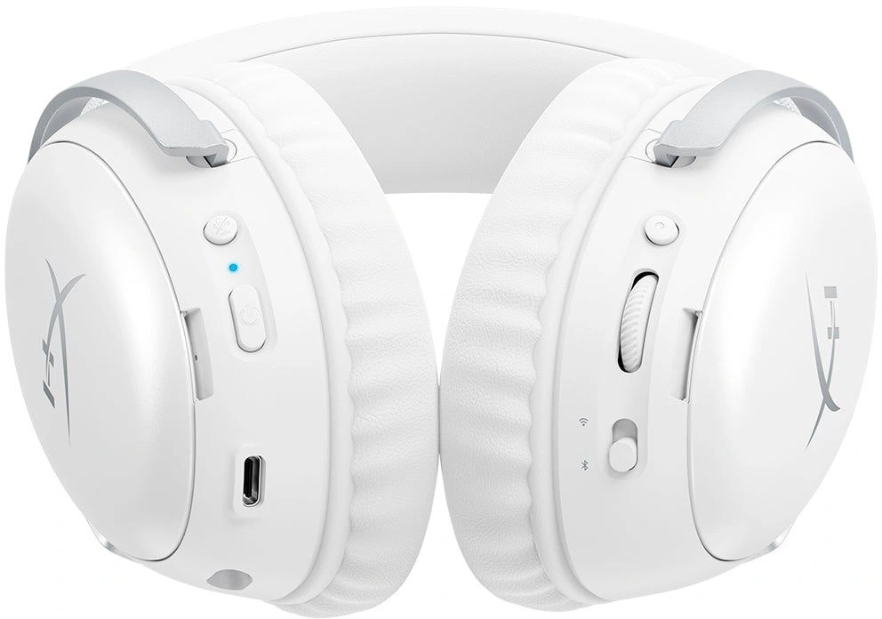 Наушники с микрофоном HyperX Cloud III S Wireless белый 0.5м мониторные BT оголовье (AX6G1AA) — миниатюра 5