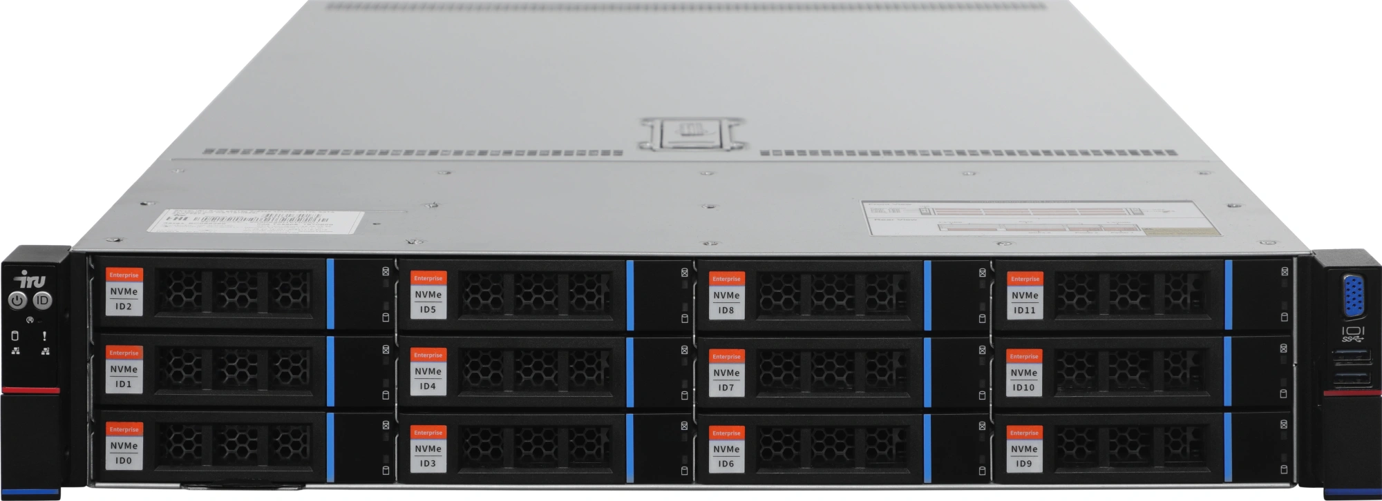 Сервер IRU Rock G2212P 2x6348 2x64Gb 2x480Gb 2.5" SSD SATA 9460-8i AST2500 2P 1G + 2P 25G SFP28 2x1300W w/o OS (2159496) — миниатюра 6