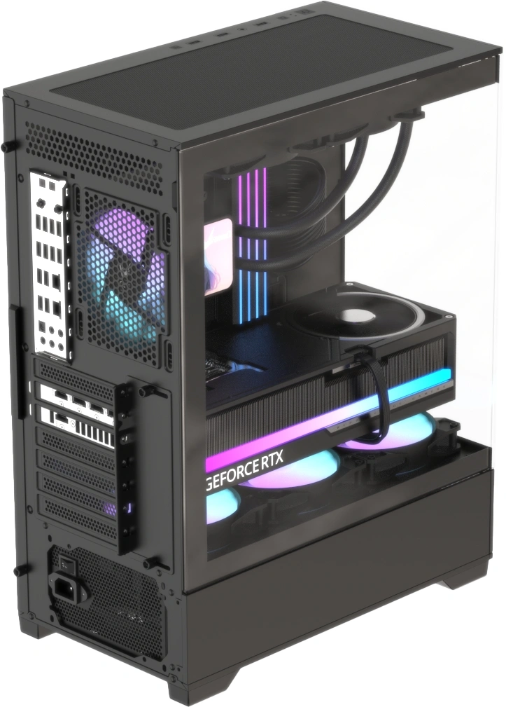 Корпус Formula Crystal Z1 Plus AR V2 черный без БП ATX 3x120mm 2x140mm 1xUSB2.0 1xUSB3.0 audio bott PSU — миниатюра 3