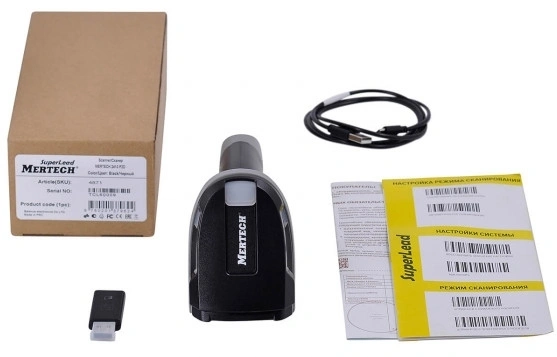 Сканер штрих-кода Mertech CL-2420 BLE Dongle 2D беспроводной черный (4220) 2600мАч — миниатюра 8