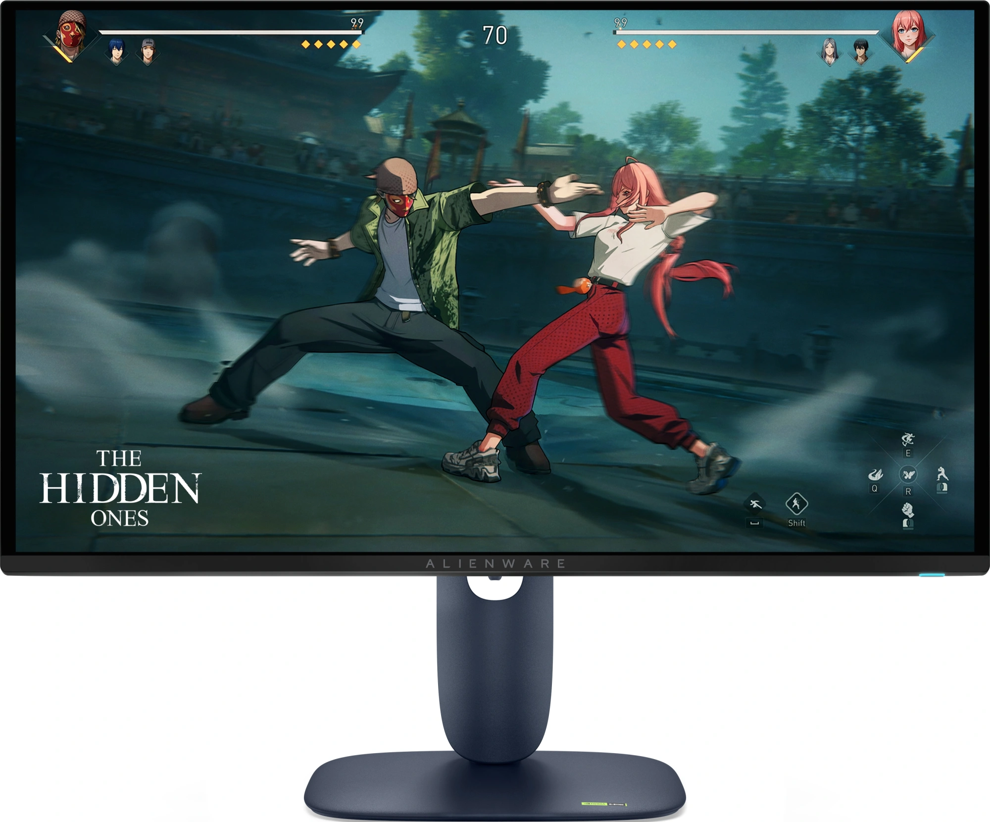 Монитор Dell 27" Alienware AW2725D черный QD OLED LED 0.03ms 16:9 HDMI матовая HAS Piv 1000cd 178гр/178гр 2560x1440 280Hz FreeSync Premium Pro DP 2K USB 6.35кг — миниатюра 2