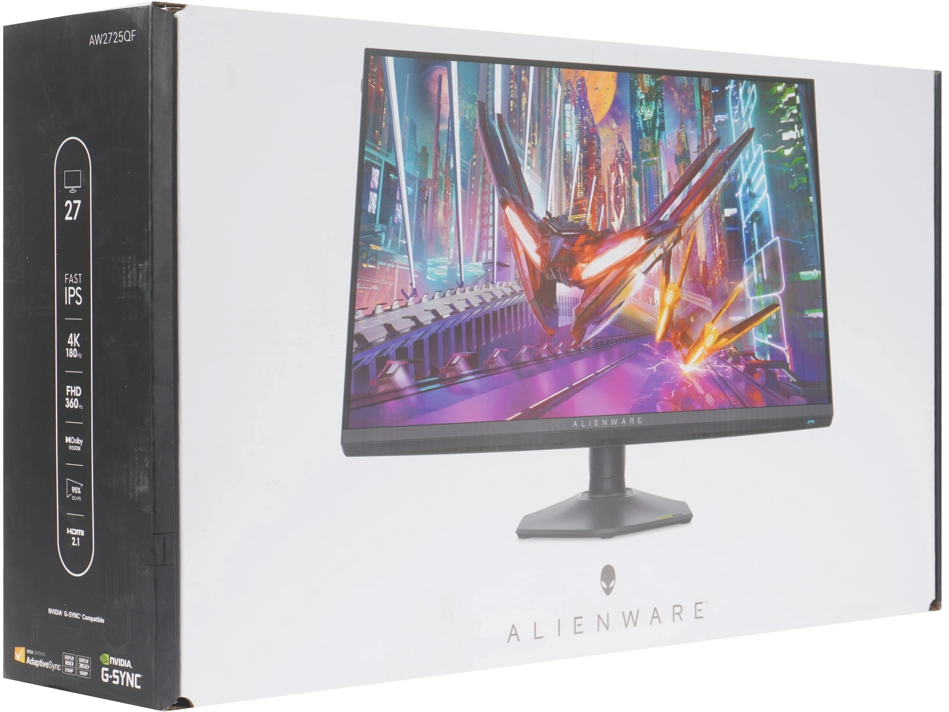 Монитор Dell 27" Alienware AW2725QF черный IPS LED 16:9 HDMI матовая HAS Piv 400cd 178гр/178гр 3840x2160 180Hz DP 4K USB 7.15кг — миниатюра 9