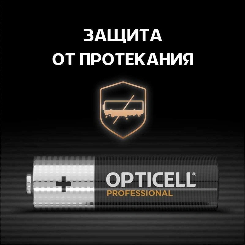Батарея Opticell Professional LR6 AA (4шт) блистер — миниатюра 4