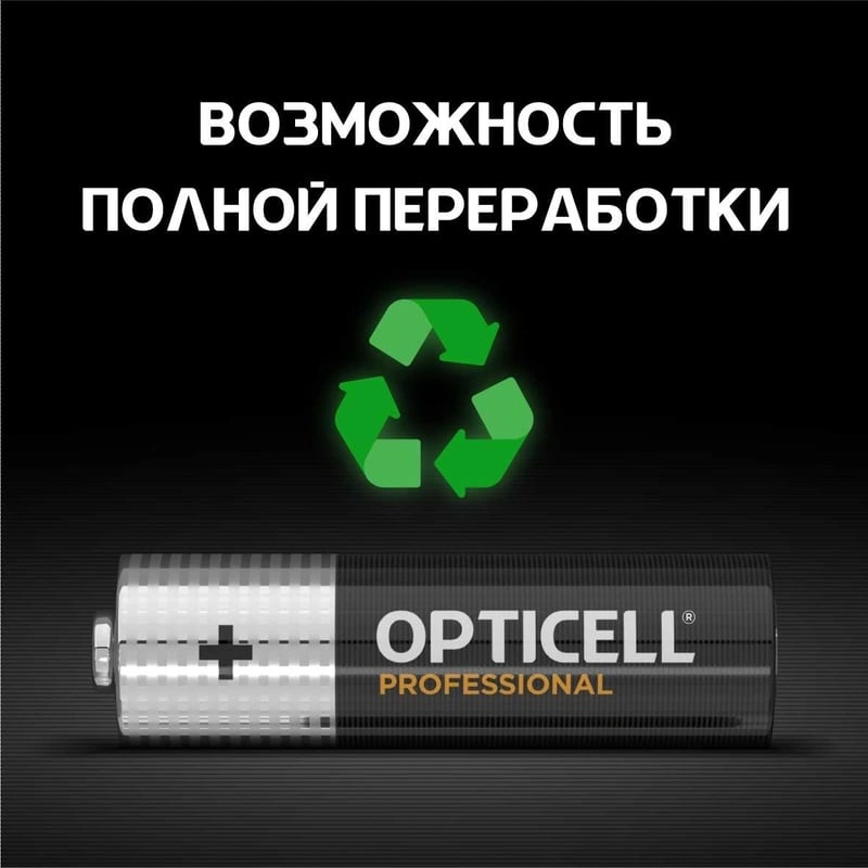 Батарея Opticell Professional LR6 AA (4шт) блистер — миниатюра 7