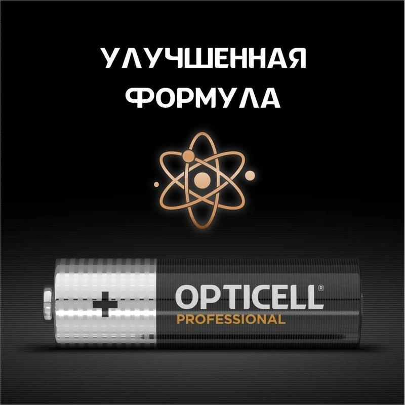 Батарея Opticell Professional LR6 AA (4шт) блистер — миниатюра 8