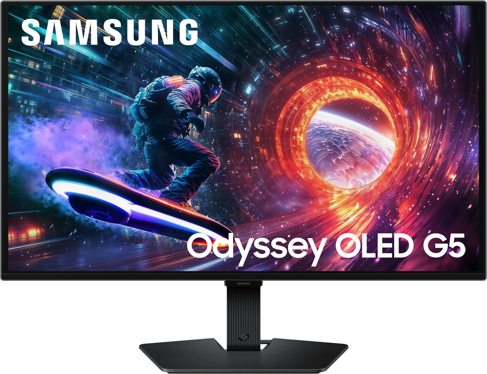 Монитор Samsung 27" Odyssey OLED G5 S27FG502SIXCI черный OLED LED 16:9 HDMI матовая 1000000:1 200cd 178гр/178гр 2560x1440 180Hz G-Sync FreeSync DP Quad HD 2K (1440p) 3.3кг — фото 1