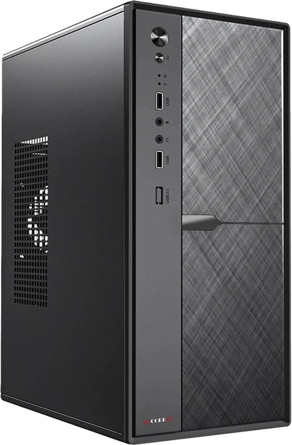 Корпус Accord ACC-1603 черный без БП mATX 1x80mm 2xUSB2.0 audio — миниатюра 2