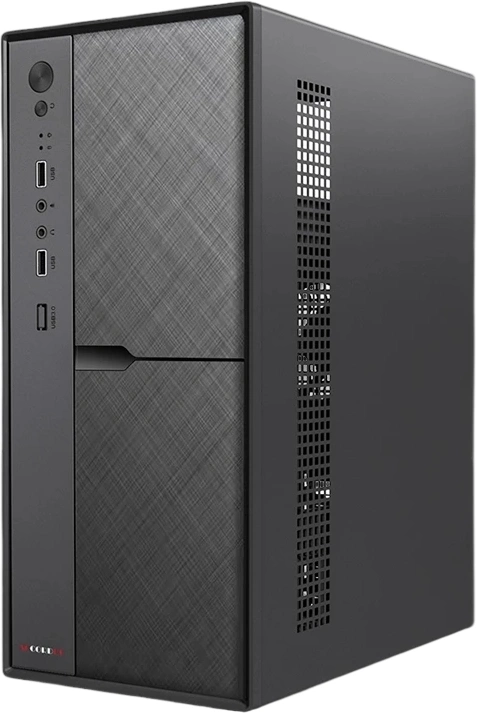 Корпус Accord ACC-1603 черный без БП mATX 1x80mm 2xUSB2.0 audio — миниатюра 4